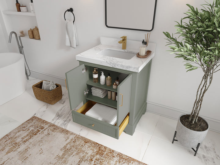 Alys 30 in. W x 22 in. D Single Sink Bathroom Vanity - photo 3