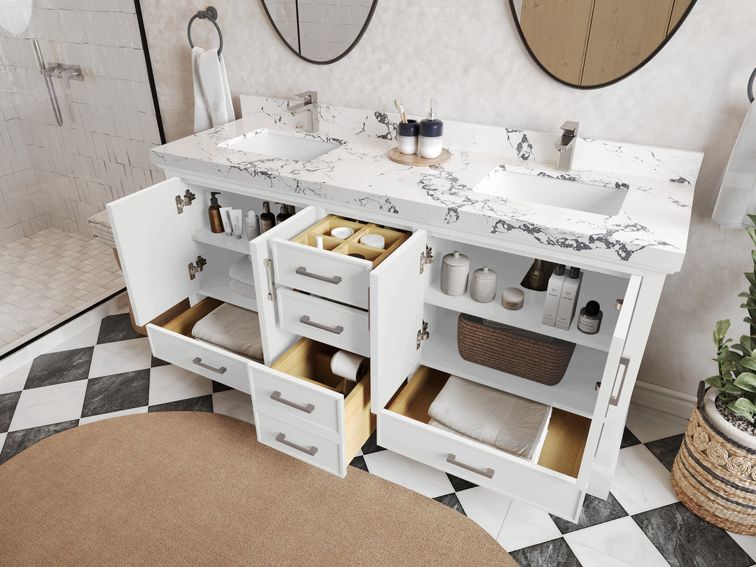 Charlotte 72 in. W x 22 in. D Double Sink Bathroom Vanity
