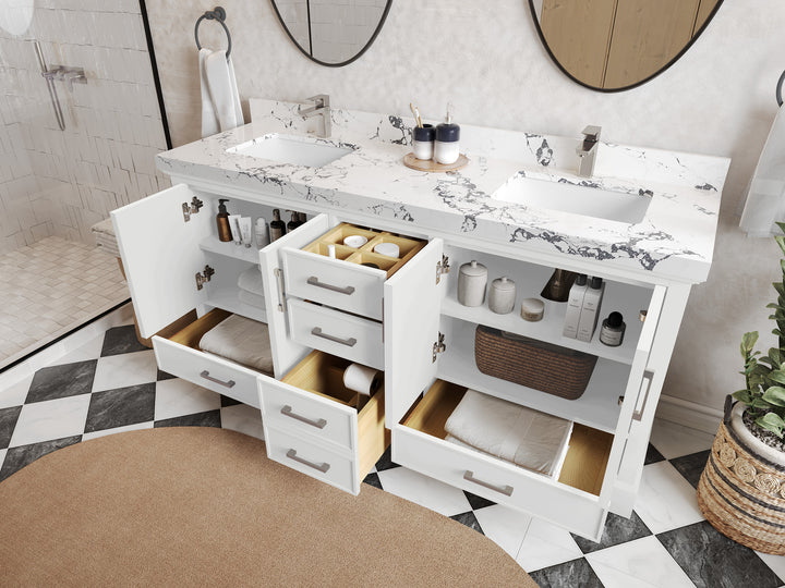 Charlotte 72 in. W x 22 in. D Double Sink Bathroom Vanity - photo 4