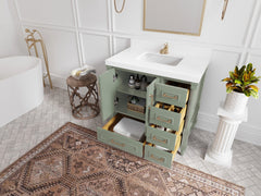 Aberdeen 36 in. W x 22 in. D Center Sink Bathroom Vanity - photo 3