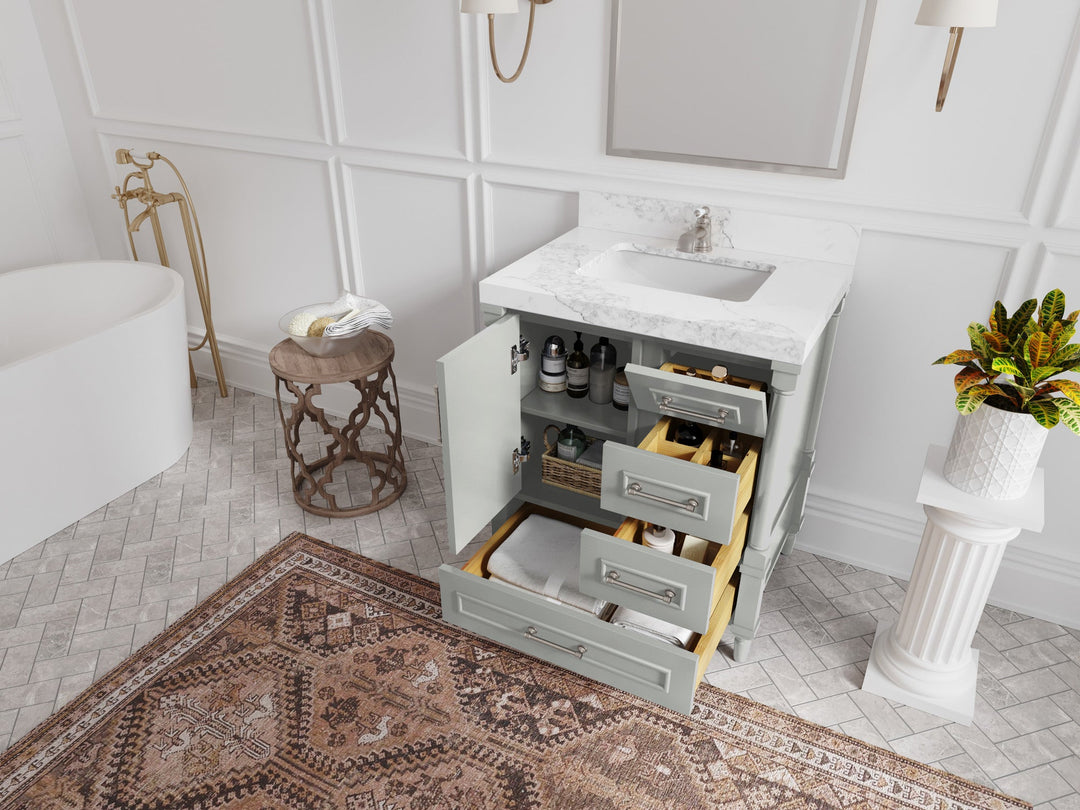 Aberdeen 30 in. W x 22 in. D Single Sink Bathroom Vanity