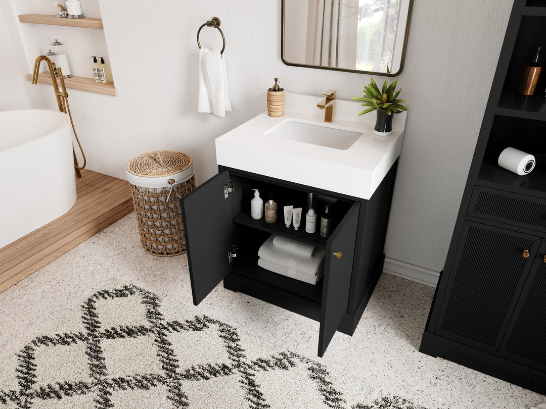 Manhattan 30 in. W x 22 in. D Single Sink Bathroom Vanity