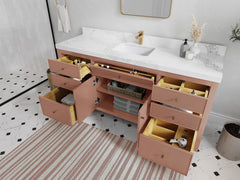 Sonoma 72 in W x 22 in D Free Standing Reeded Single Sink Bathroom Vanity - photo 3
