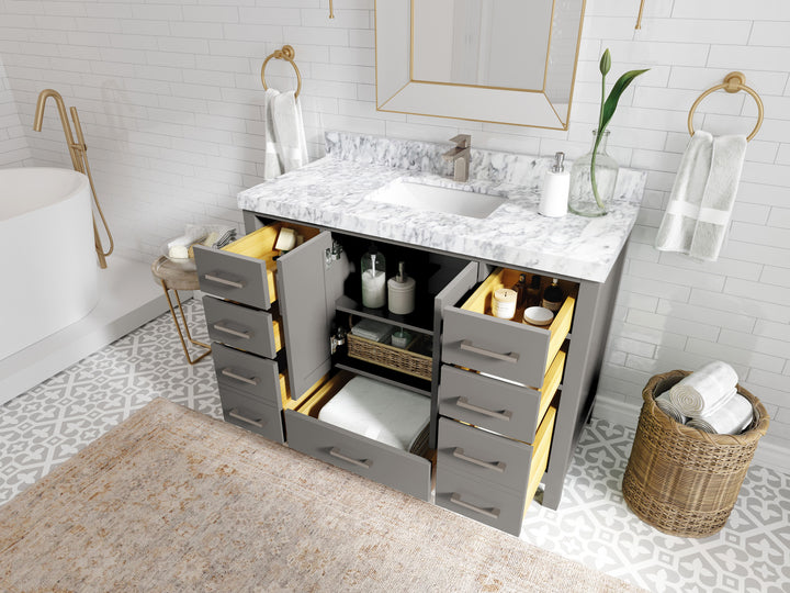 Malibu 48 in. W x 22 in. D Single Sink Bathroom Vanity - photo 3