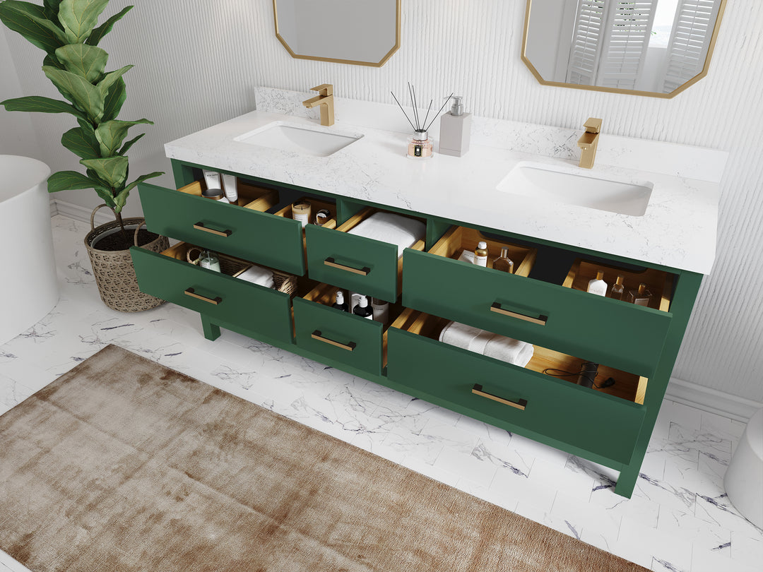 Parker 72 in. W x 22 in. D Double Sink Bathroom Vanity