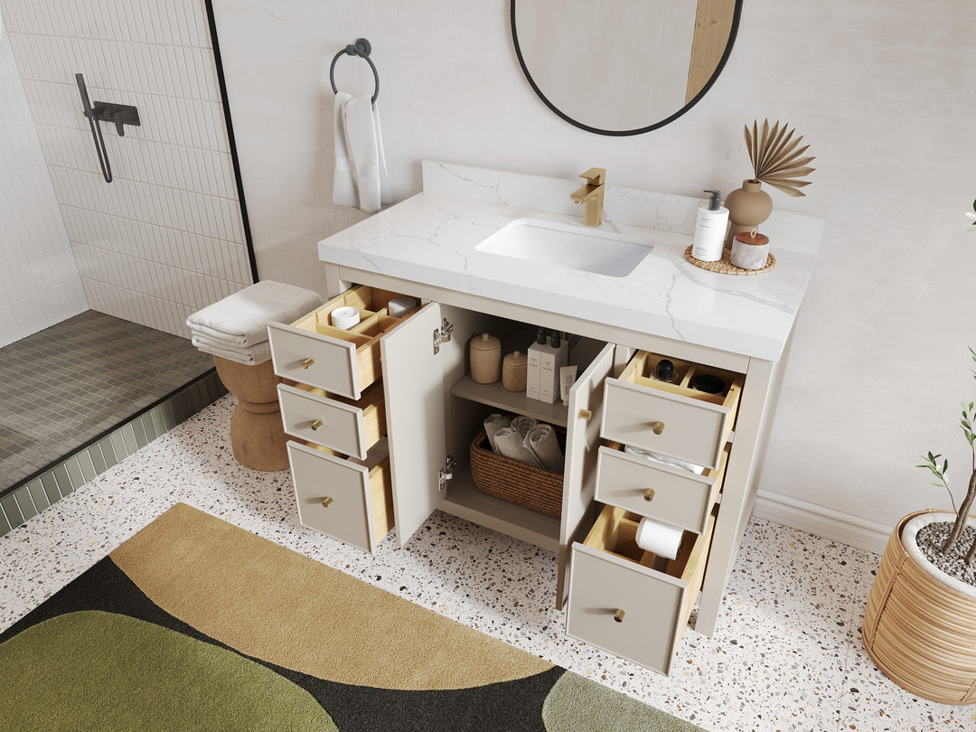 Chicago 48 in. W x 22 in. D Single Sink Bathroom Vanity