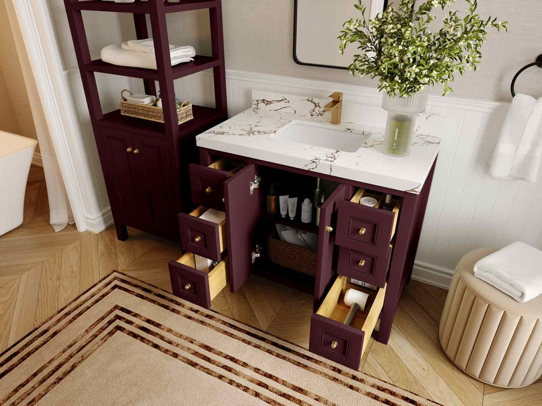 Nashville 42 in. W x 22 in. D Single Sink Bathroom Vanity