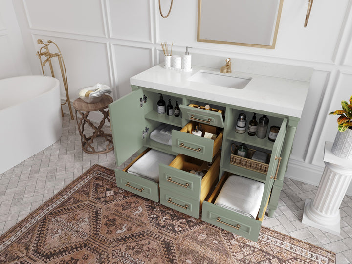 Aberdeen 48 in. W x 22 in. D Single Sink Bathroom Vanity - photo 3