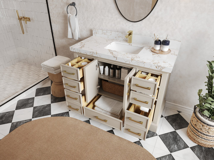 Charlotte 48 in. W x 22 in. D Single Sink Bathroom Vanity - photo 3