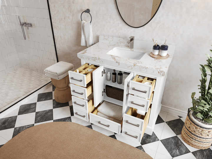 Charlotte 42 in. W x 22 in. D Single Sink Bathroom Vanity - photo 3