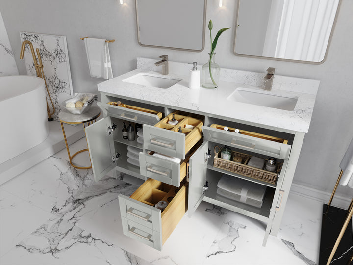 Cambridge 60 in. W x 22 in. D Double Sink Bathroom Vanity - photo 3
