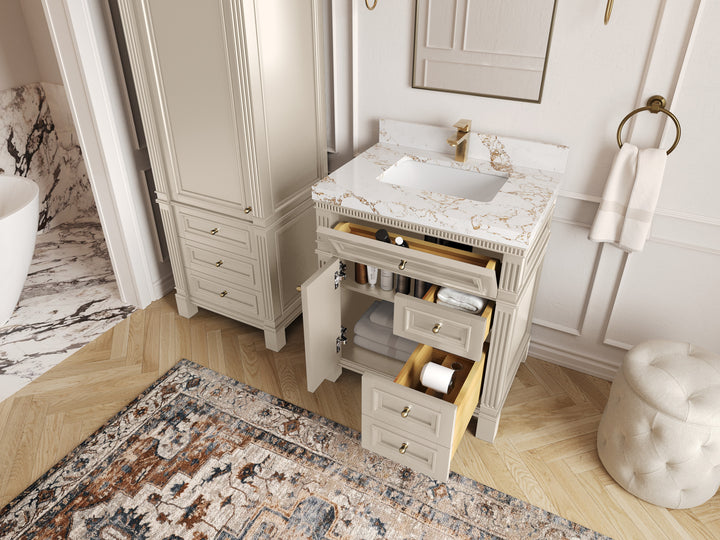 Paris 30 in. W x 22 in. D Single Sink Bathroom Vanity - photo 3
