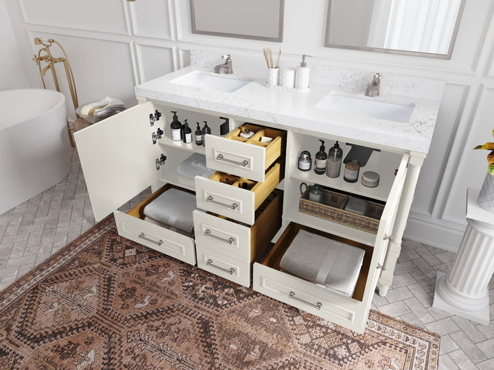 Aberdeen 60 in. W x 22 in. D Double Sink Bathroom Vanity - photo 3