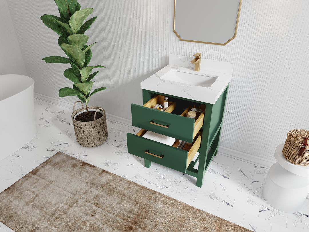 Parker 24 in. W x 22 in. D Single Sink Bathroom Vanity