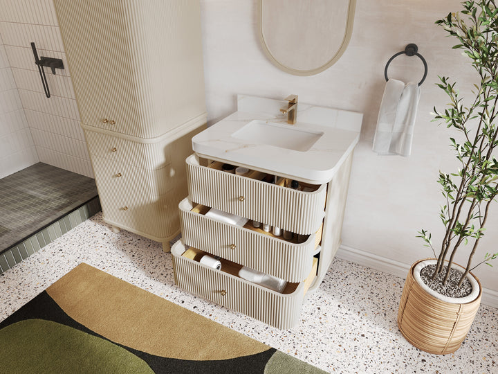 Miami 30 in. W x 22 in. D Single Sink Bathroom Vanity - photo 3