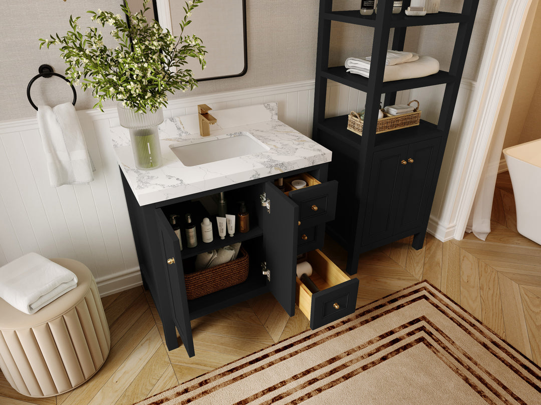 Nashville 36 in. W x 22 in. D Center Sink Bathroom Vanity