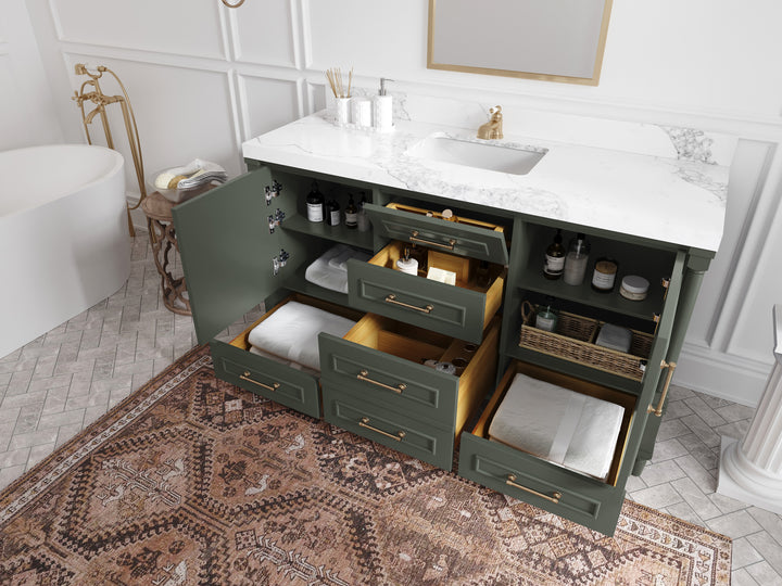 Aberdeen 60 in. W x 22 in. D Single Sink Bathroom Vanity - photo 4