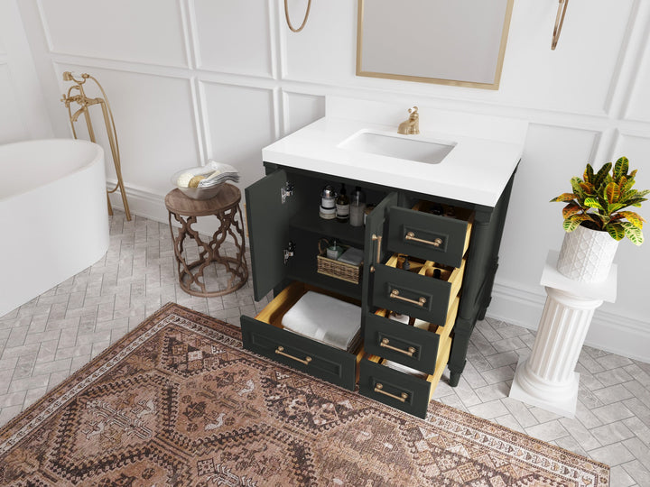 Aberdeen 36 in. W x 22 in. D Center Sink Bathroom Vanity - photo 3