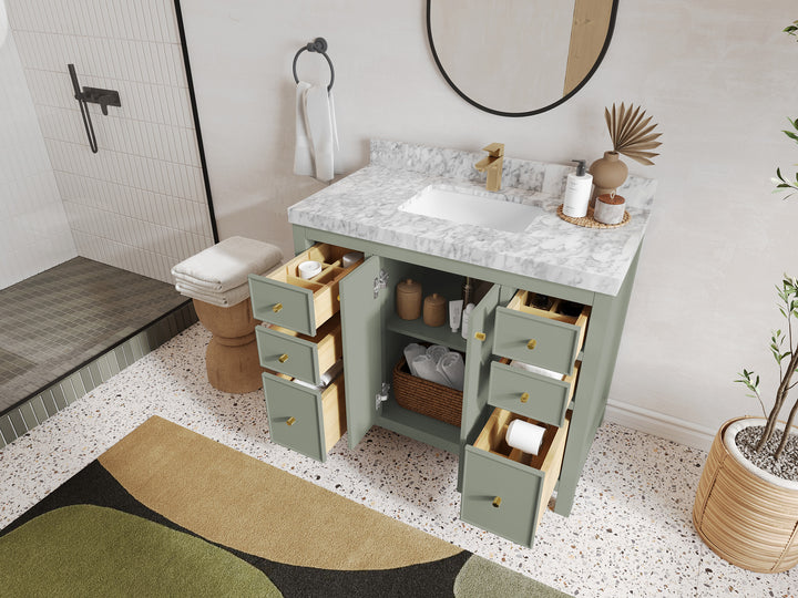 Chicago 42 in. W x 22 in. D Single Sink Bathroom Vanity - photo 3