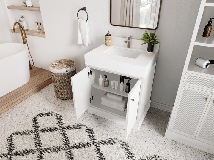Manhattan 30 in. W x 22 in. D Single Sink Bathroom Vanity - photo 3
