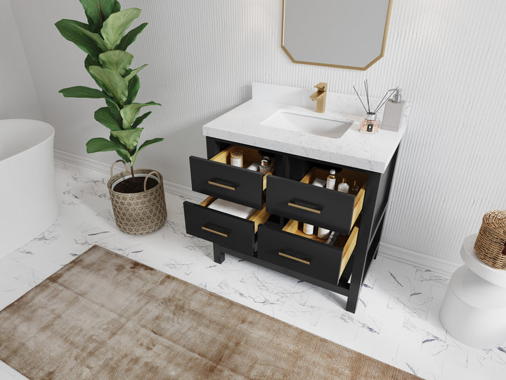 Parker 36 in. W x 22 in. D Single Sink Bathroom Vanity - photo 3