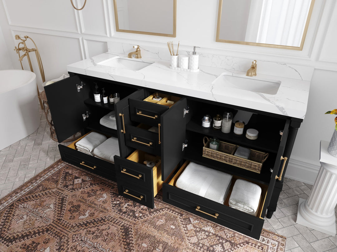 Aberdeen 72 in. W x 22 in. D Double Sink Bathroom Vanity