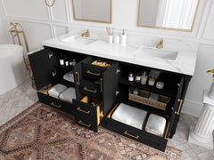 Aberdeen 72 in. W x 22 in. D Double Sink Bathroom Vanity - photo 3