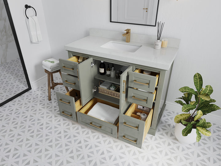 Boston 48 in. W x 22 in. D Single Sink Bathroom Vanity - photo 3