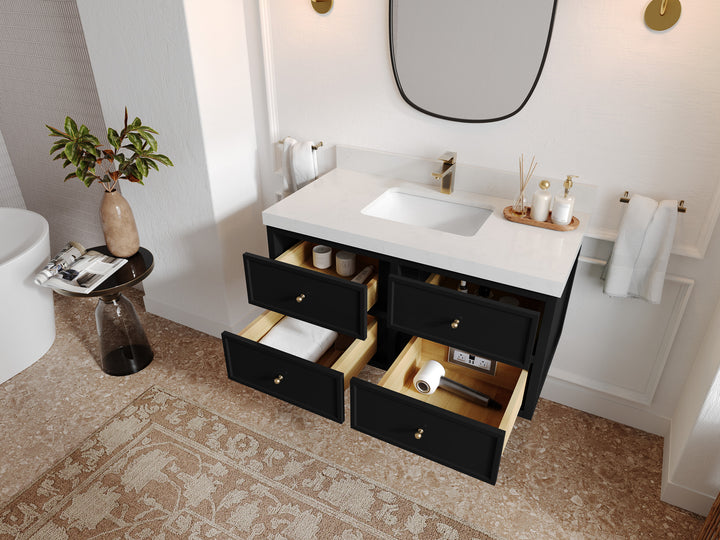 Roswell Floating 42 in. W x 22 in. D Single Sink Bathroom Vanity - photo 3