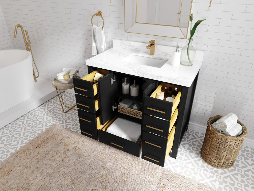 Malibu 42 in. W x 22 in. D Single Sink Bathroom Vanity
