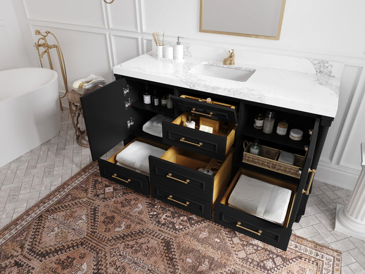 Aberdeen 60 in. W x 22 in. D Single Sink Bathroom Vanity - photo 3
