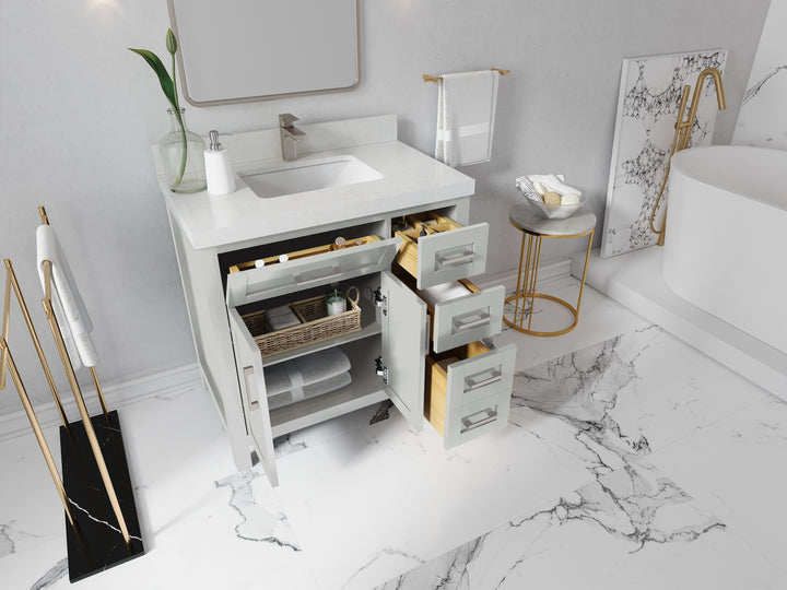 Cambridge 36 in. W x 22 in. D Single Center Sink Bathroom Vanity - photo 3