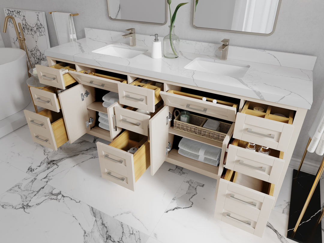 Cambridge 84 in. W x 22 in. D Double Sink Bathroom Vanity