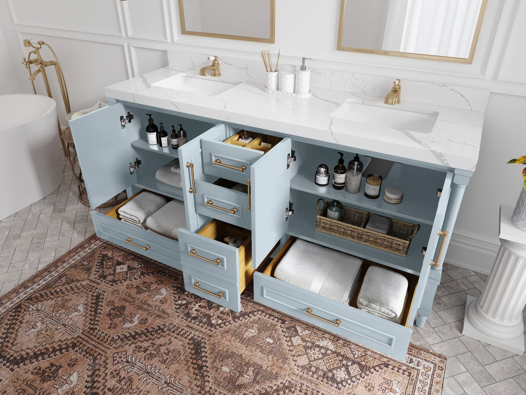 Aberdeen 72 in. W x 22 in. D Double Sink Bathroom Vanity