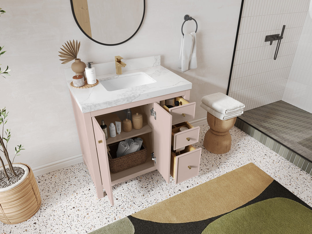Chicago 36 in. W x 22 in. D Center Sink Bathroom Vanity