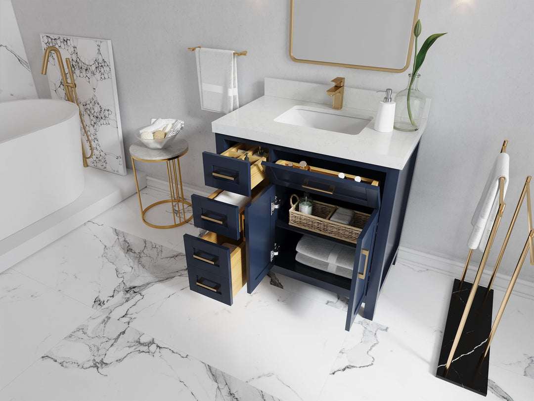 Cambridge 36 in. W x 22 in. D Single Center Sink Bathroom vanity
