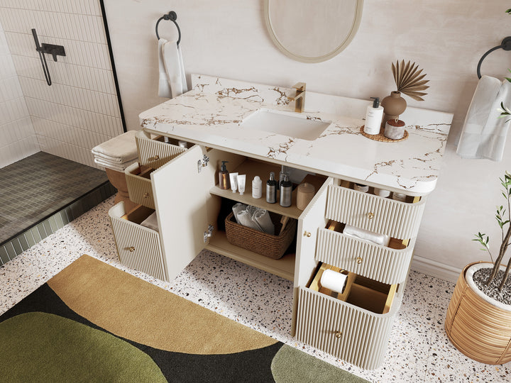 Miami 60 in. W x 22 in. D Single Sink Bathroom Vanity - photo 3