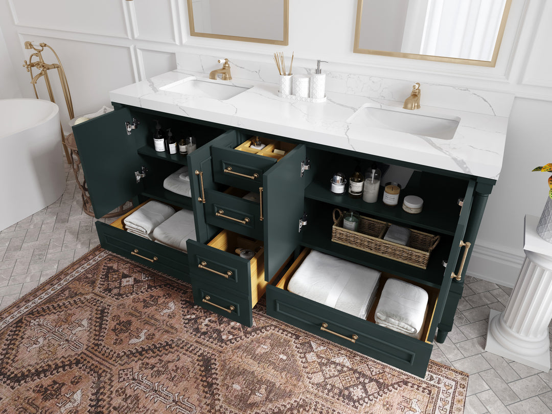 Aberdeen 72 in. W x 22 in. D Double Sink Bathroom Vanity