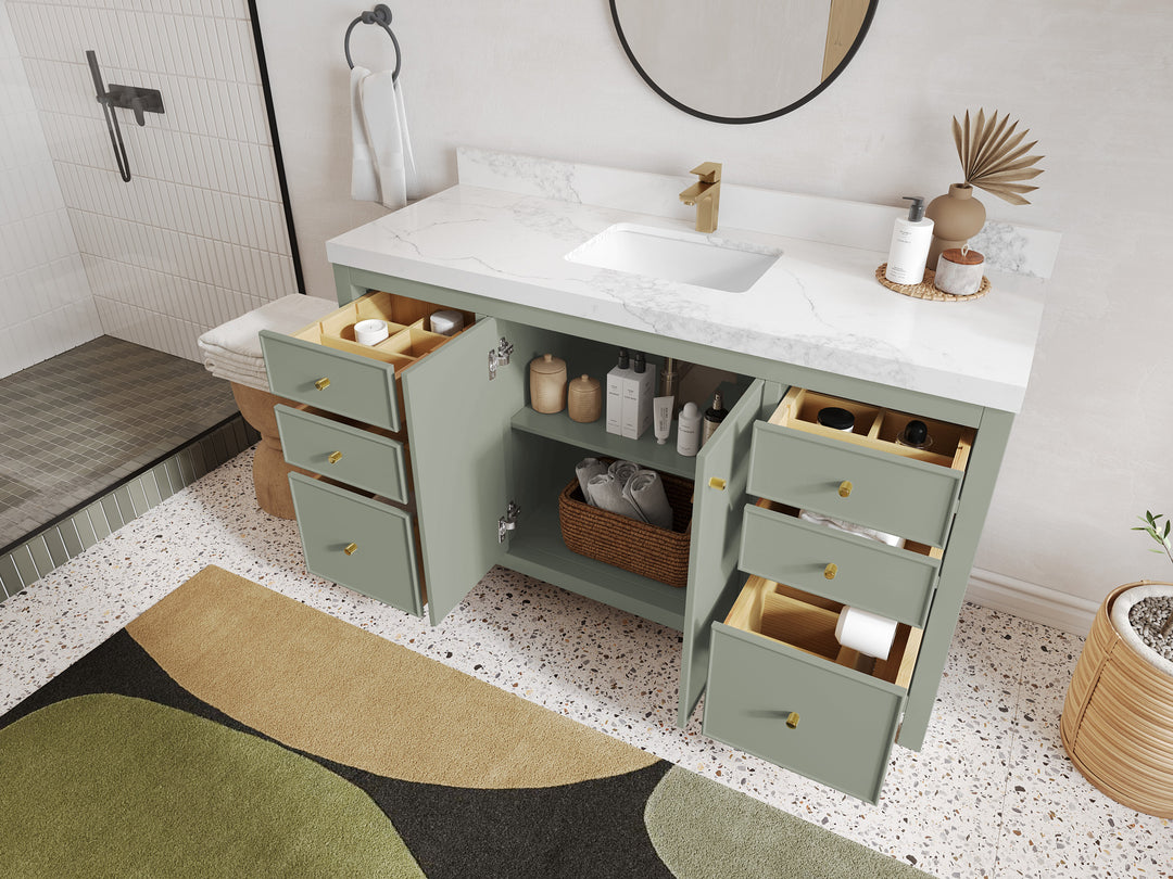 Chicago 60 in. W x 22 in. D Single Sink Bathroom Vanity