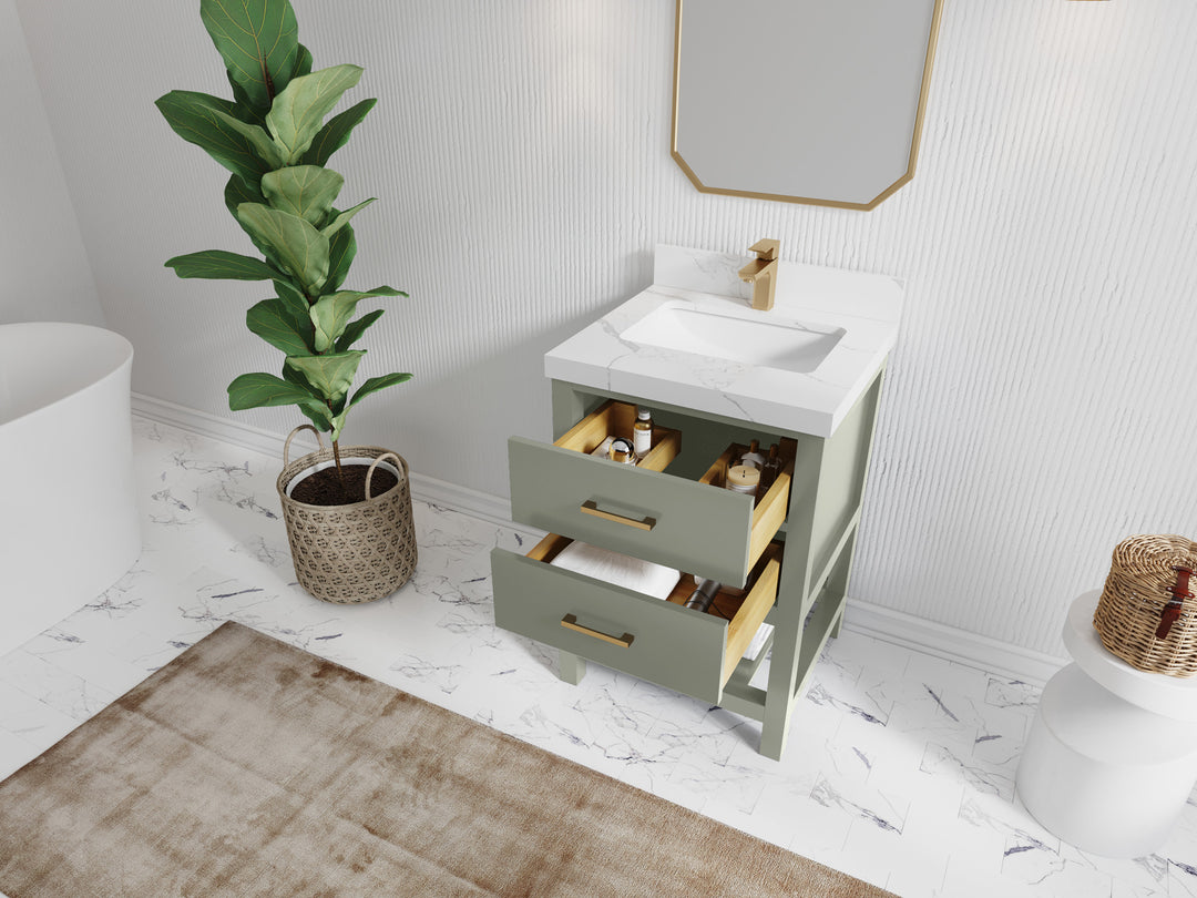 Parker 24 in. W x 22 in. D Single Sink Bathroom Vanity
