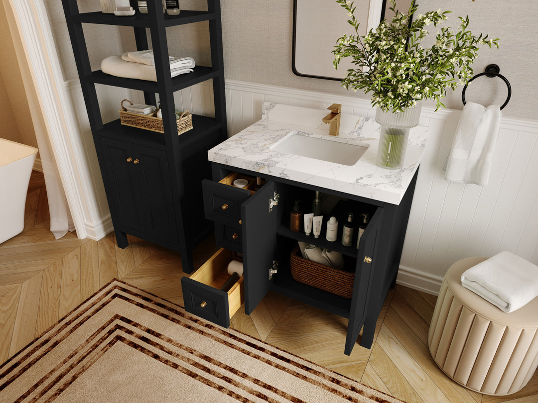 Nashville 36 in. W x 22 in. D Center Sink Bathroom Vanity