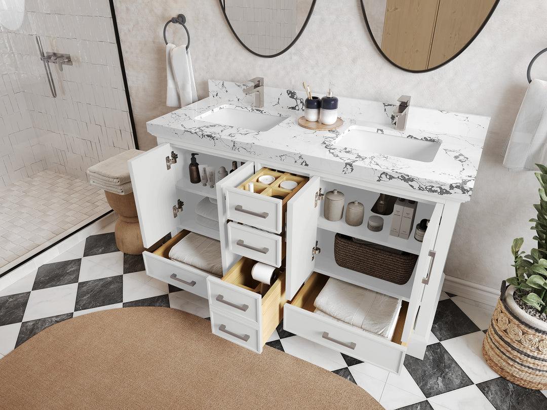 Charlotte 60 in. W x 22 in. D Double Sink Bathroom Vanity