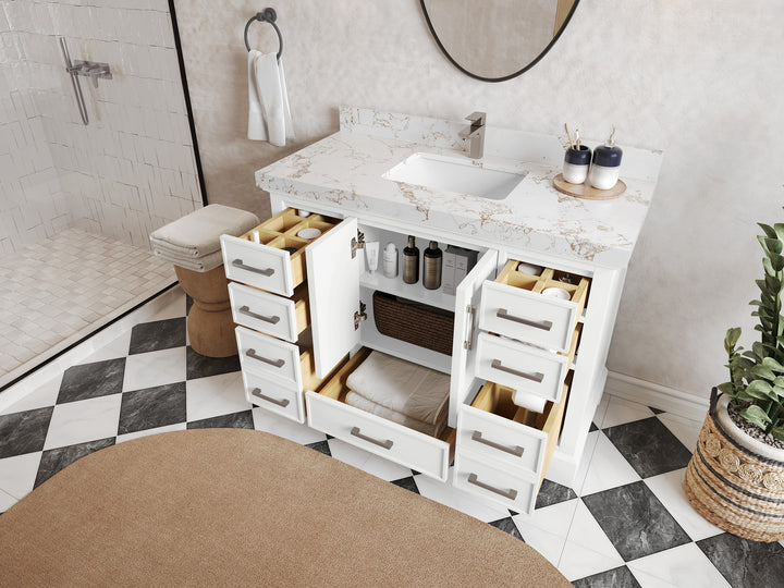Charlotte 48 in. W x 22 in. D Single Sink Bathroom Vanity - photo 3