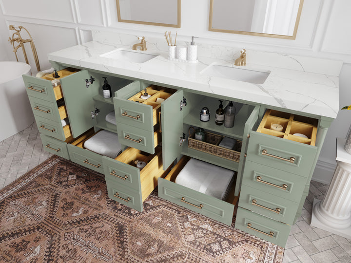 Aberdeen 84 in. W x 22 in. D Double Sink Bathroom Vanity - photo 3