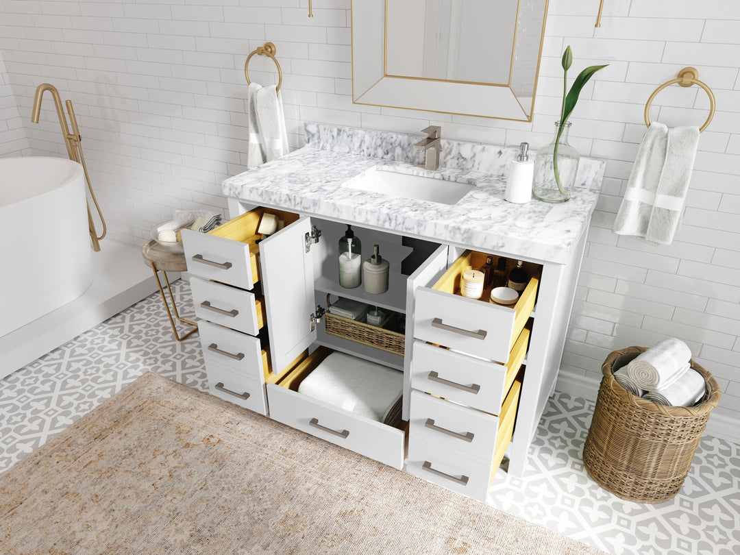 Malibu 48 in. W x 22 in. D Single Sink Bathroom Vanity