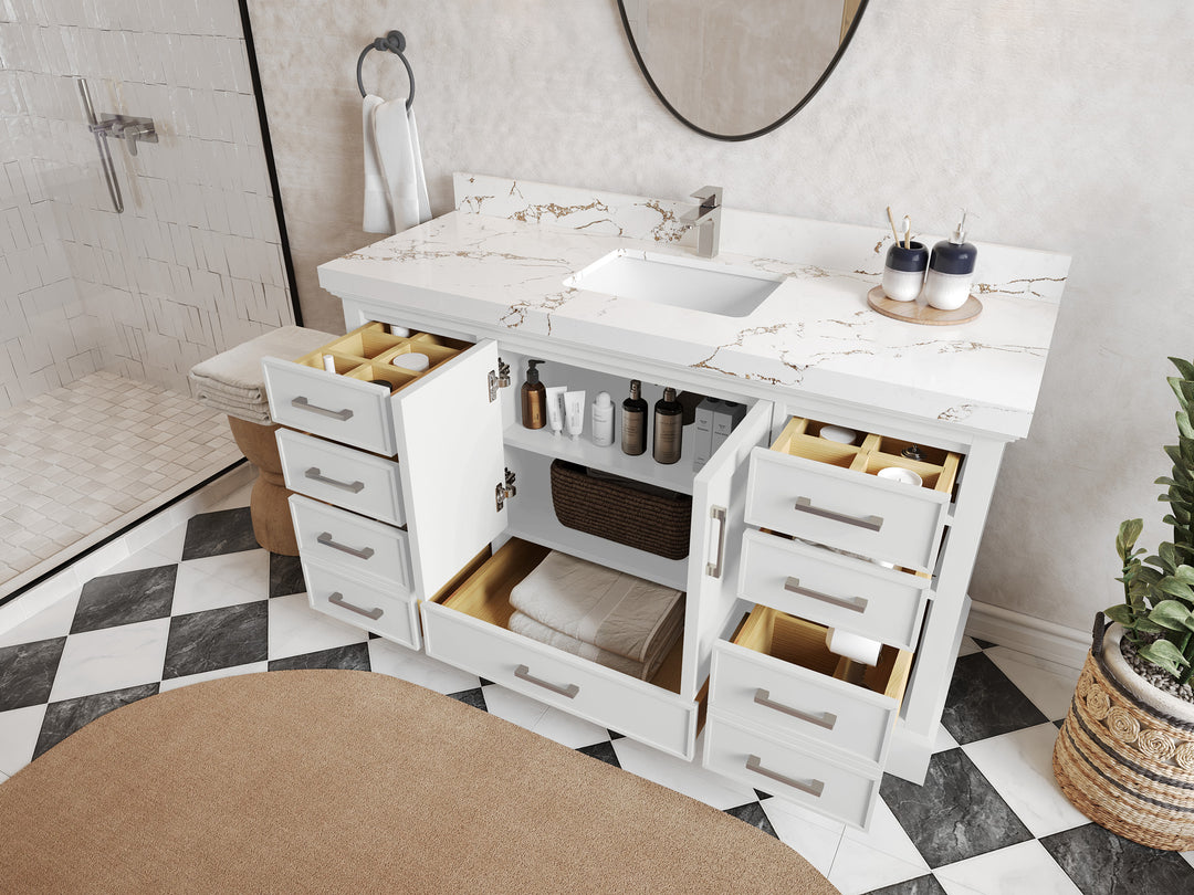 Charlotte 60 in. W x 22 in. D Single Sink Bathroom Vanity