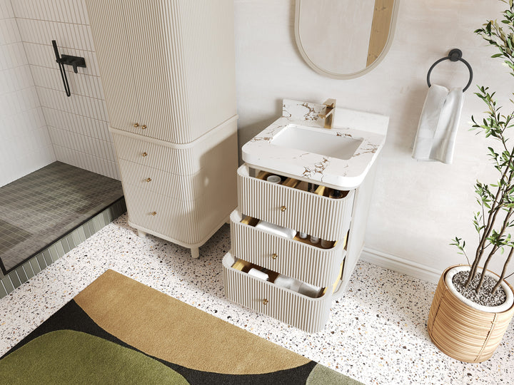 Miami 24 in. W x 22 in. D Single Sink Bathroom Vanity - photo 3