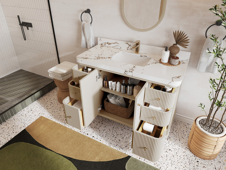 Miami 48 in. W x 22 in. D Single Sink Bathroom Vanity - photo 3