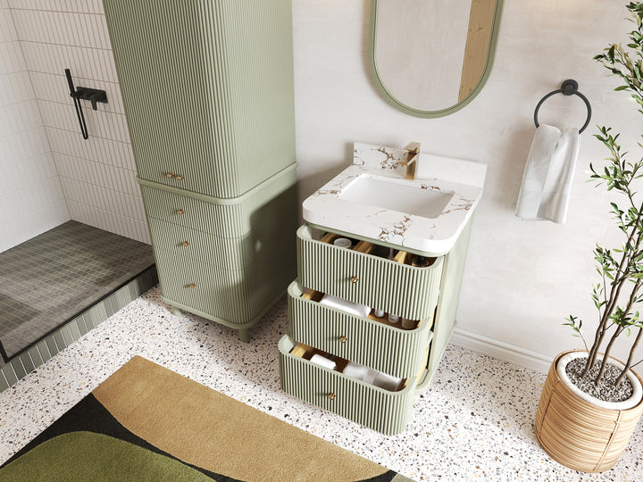 Miami 24 in. W x 22 in. D Single Sink Bathroom Vanity - photo 3