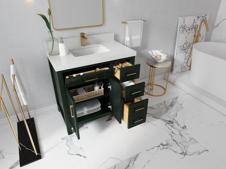 Cambridge 36 in. W x 22 in. D Single Center Sink Bathroom Vanity - photo 3